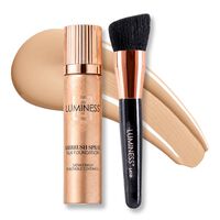 Airbrush Spray Silk Foundation with Buffing Brush - Fair 020 Image - 1